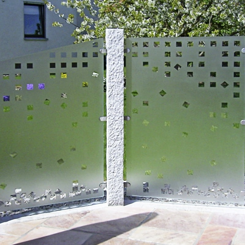 Wind- und Sichtschutz mit Motiv Karofall