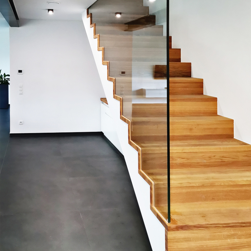 Treppenverglasung Klarglas